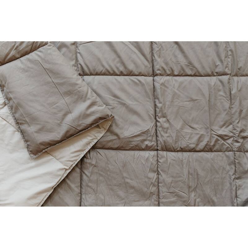 Kotter Home All-Season Reversible Comforter Set - White/Grey - King