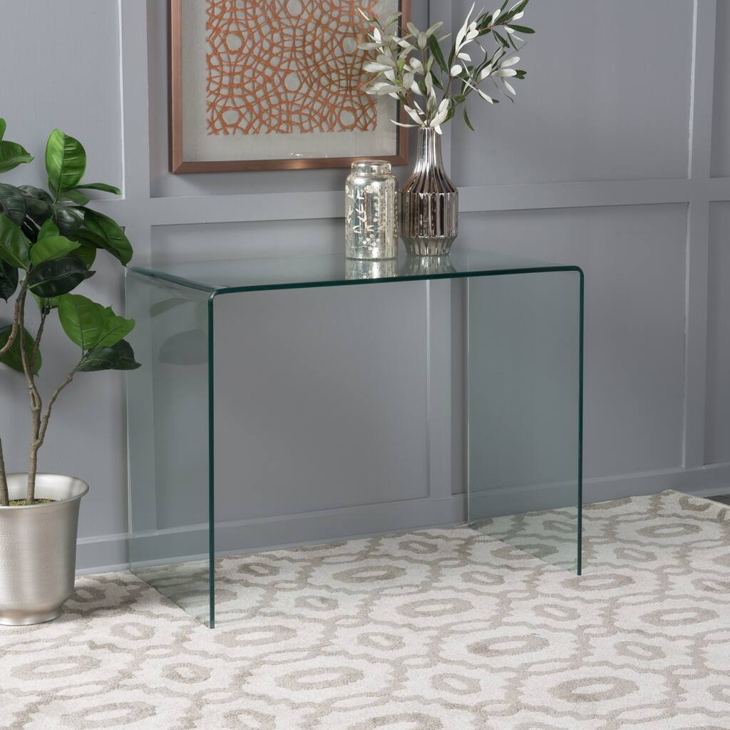Ramona Tempered Glass Office Desk by Christopher Knight Home