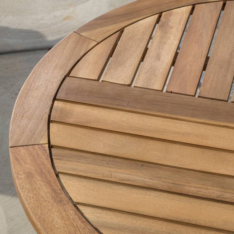 Coronado Outdoor 3-piece Wood Bistro Set by Christopher Knight Home