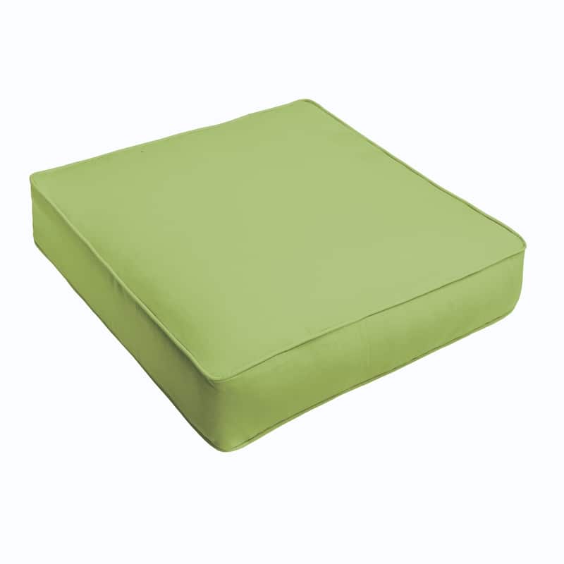 Sorra Home Sloane Apple Green Corded Indoor/ Outdoor Square Cushion