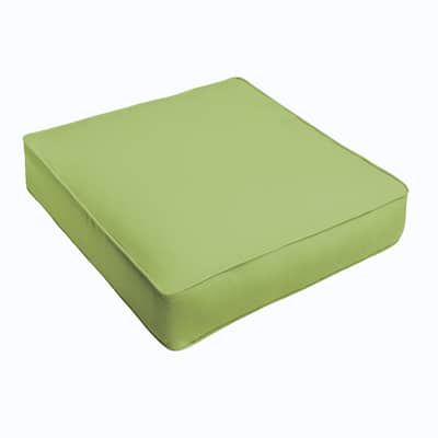 Sorra Home Sloane Apple Green Corded Indoor/ Outdoor Square Cushion