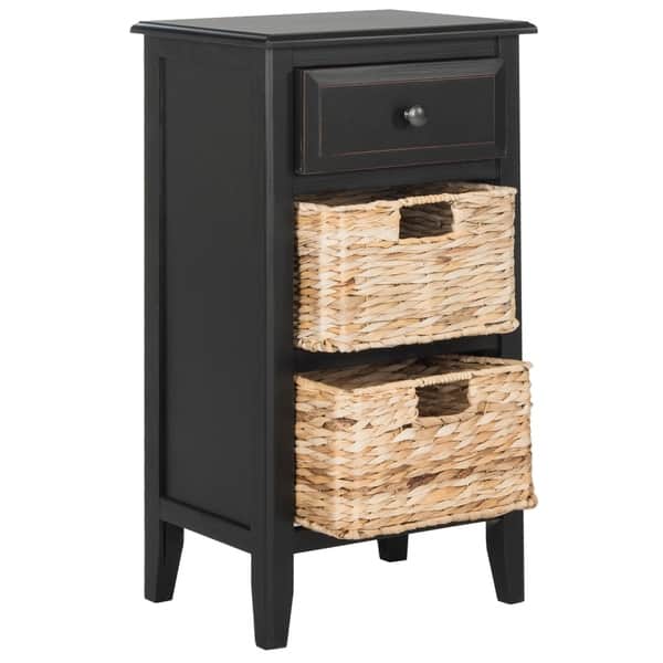 Safavieh Everly Distressed Black Drawer Storage Side Table 15 X 11 8 27 6 Safavieh Everly Distressed Black Drawer Storage Side Table 15 X 11 8 27 6