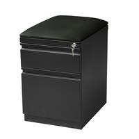 20-inch Black Moblie Pedestal with Seat Cushion Box/ File - Free