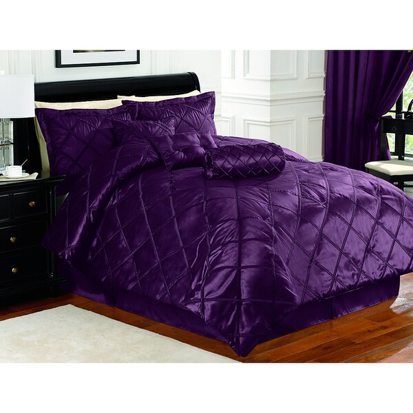 Braxton Plum 7-piece Comforter Set