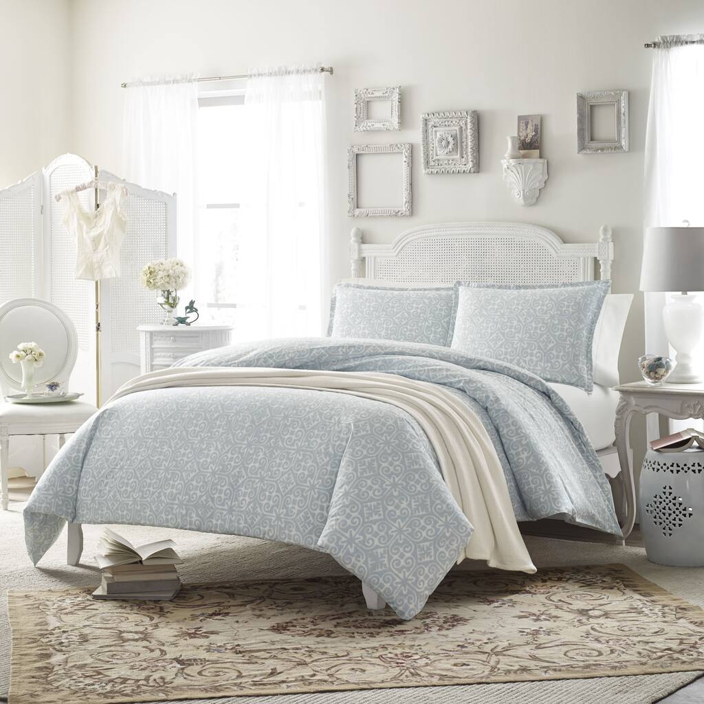 Stone Cottage Ava Soft Blue 3-piece Duvet Cover Set