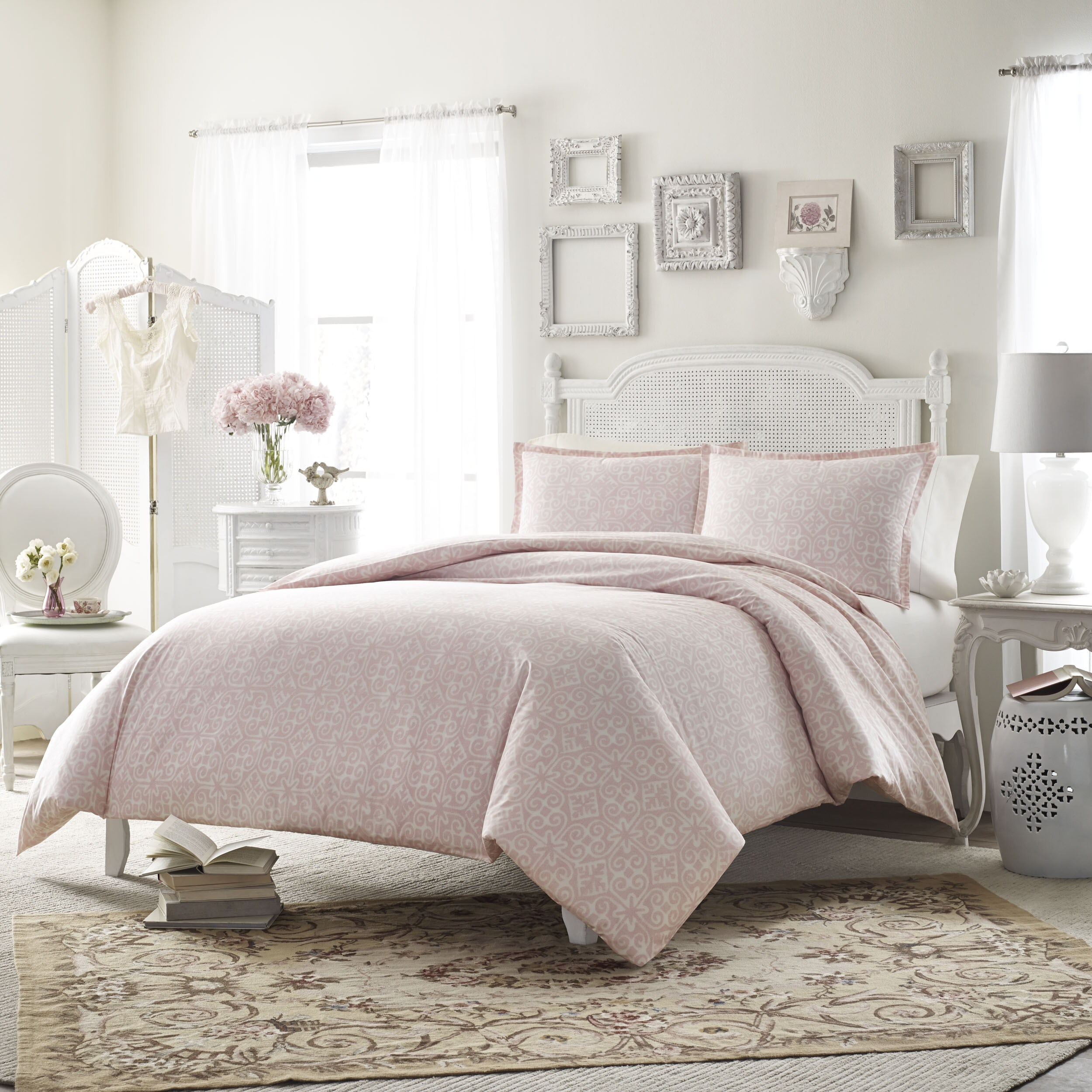 Shop Stone Cottage Ava Pink 3 Piece Duvet Cover Set Overstock