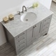 preview thumbnail 7 of 17, Vinnova Gela 48 inch Vanity with Carrera Marble Top without Mirror