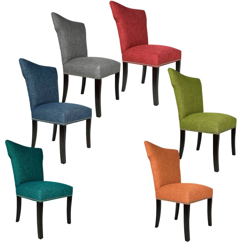 SOLE DESIGNS - BELLA Key Largo Spring Seating Double Dow Wing Back Nail Trim Edging Upholstered Dini