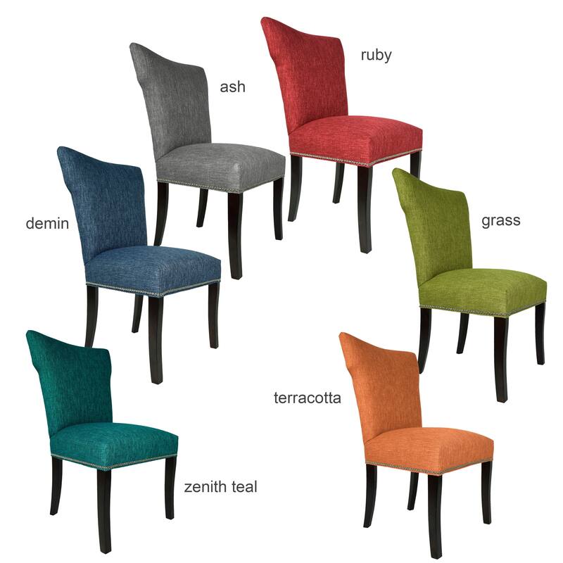 SOLE DESIGNS - BELLA Key Largo Spring Seating Double Dow Wing Back Nail Trim Edging Upholstered Dini