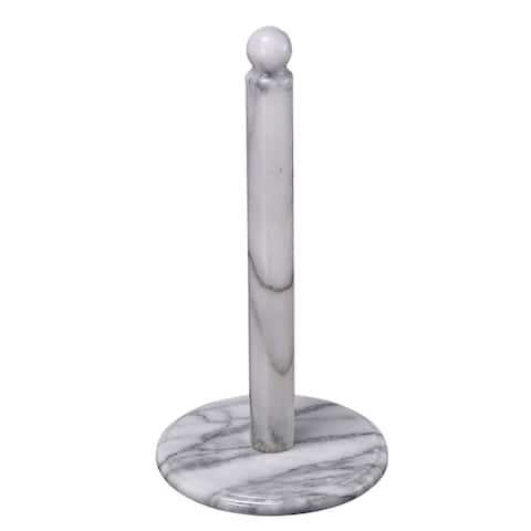 Creative Home White Marble 12.75"H Deluxe Upright Paper Towel Holder
