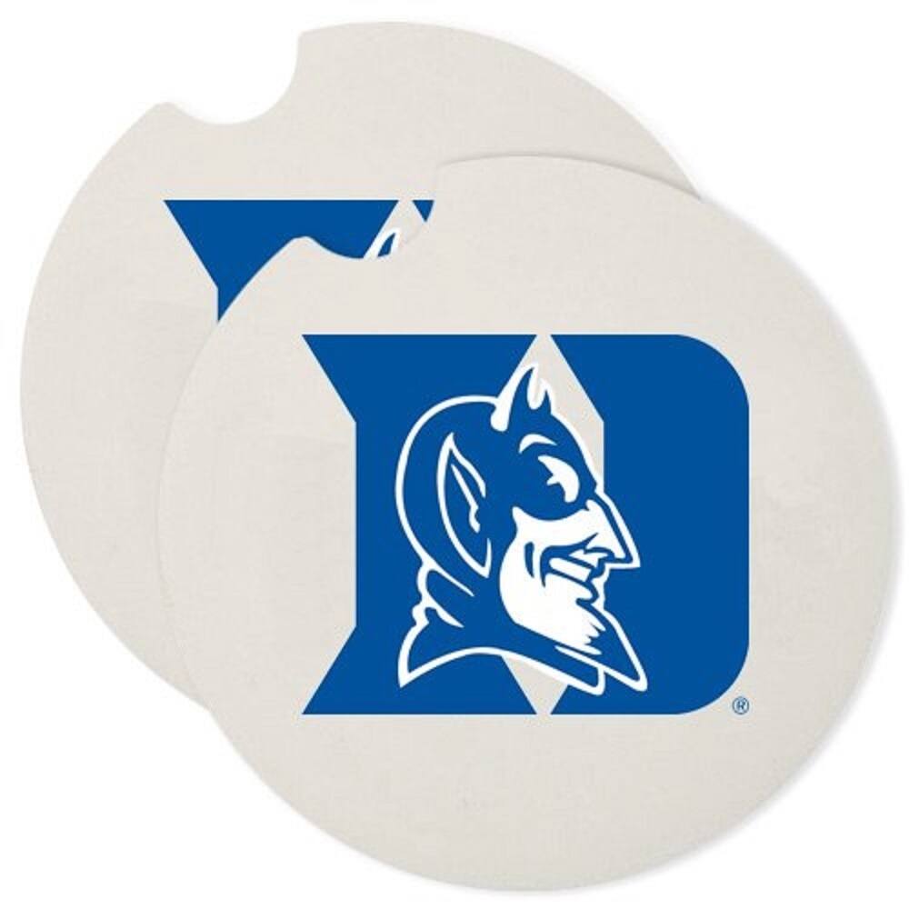 Duke Blue Devils Absorbent Stone Car Coaster (Set of 2) - 4x6