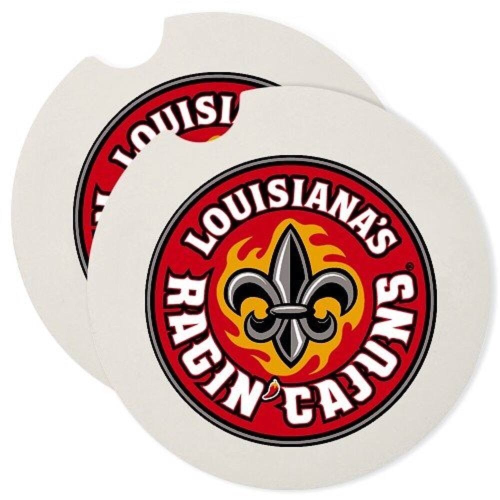 Lafayette Ragin Cajuns Absorbent Stone Car Coaster (Set of 2)