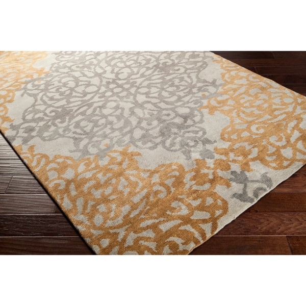 Hand Knotted Folsom New Zealand Wool Area Rug 7 9 X 9 9 On Sale Overstock 11158331