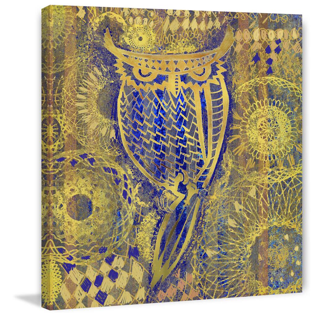 Marmont Hill - Owl Painting Print on Canvas - Multi-Color