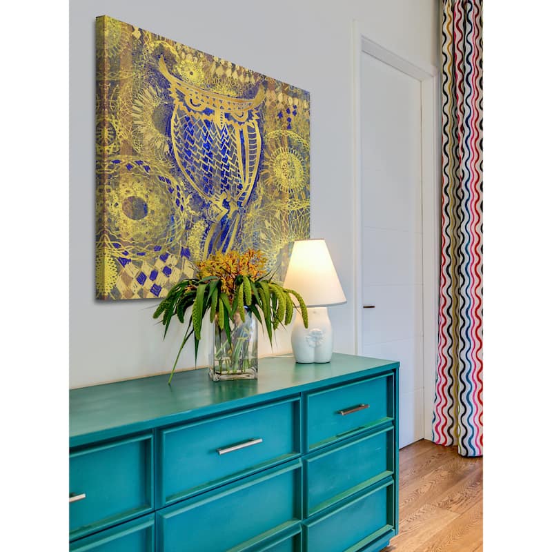 Marmont Hill - Owl Painting Print on Canvas - Multi-Color