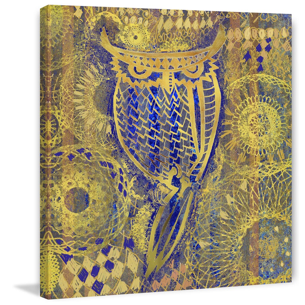 Marmont Hill - Owl Painting Print on Canvas - Multi-Color