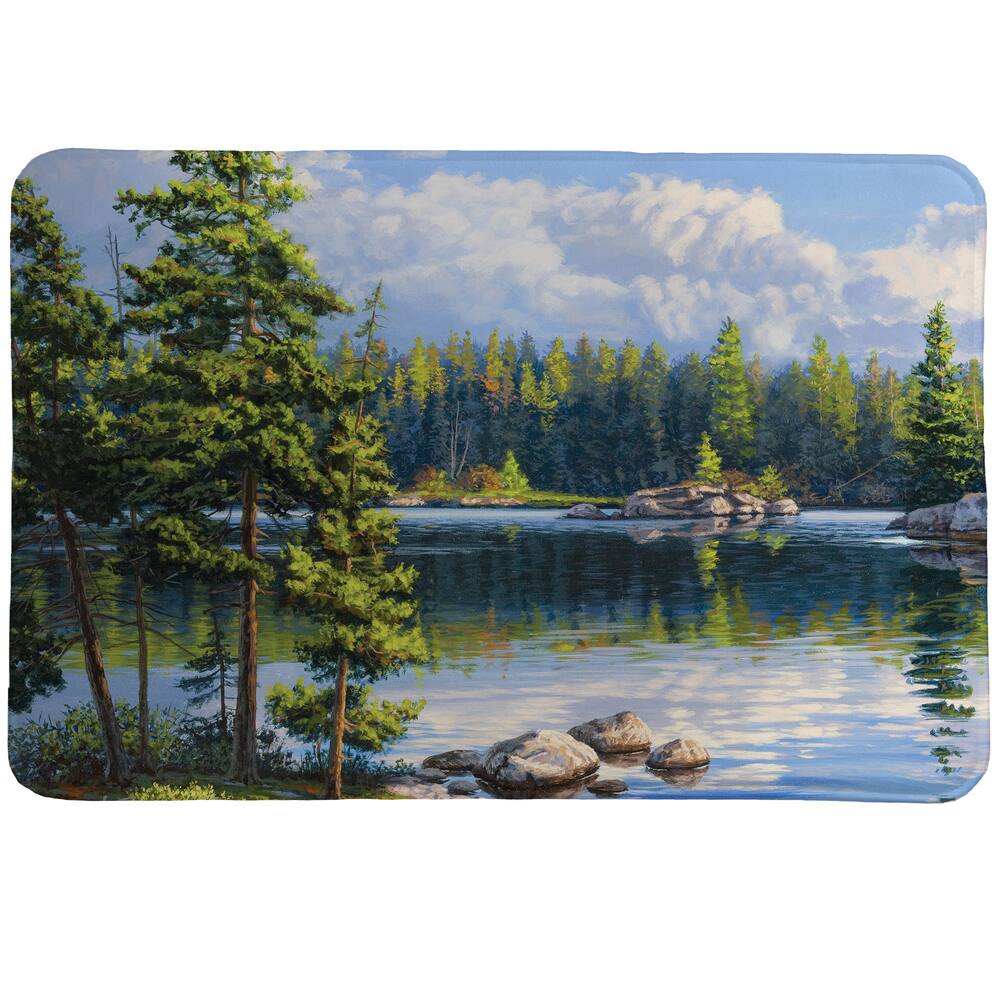 Blue Lake Memory Foam Rug