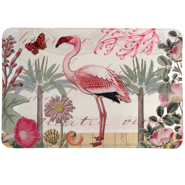 Shop Tropical Flamingo Memory Foam Rug - On Sale - Free Shipping Today ...