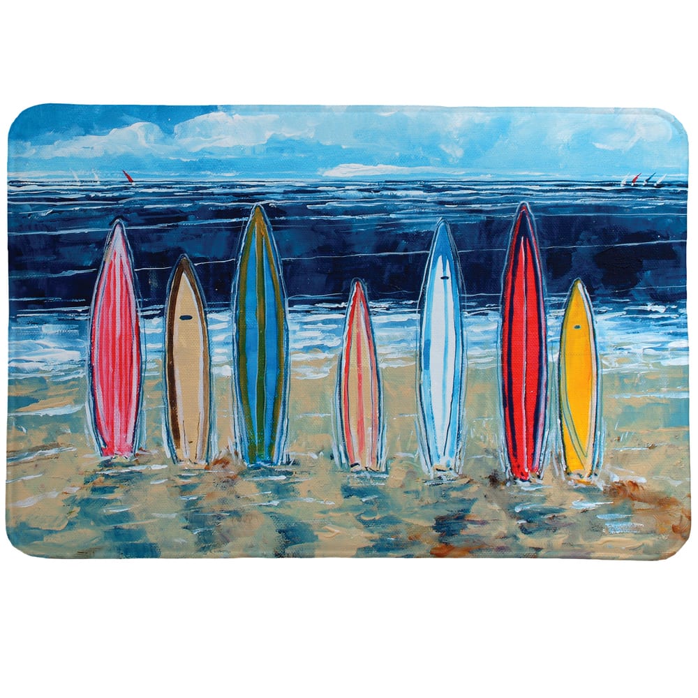 Summer Surfboards Memory Foam Rug