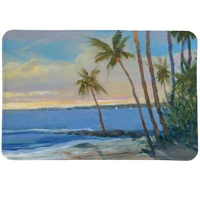 Tropical View Memory Foam Rug