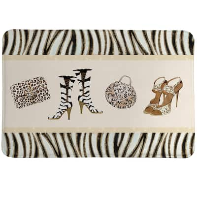 Animal Print Couture Memory Foam Rug