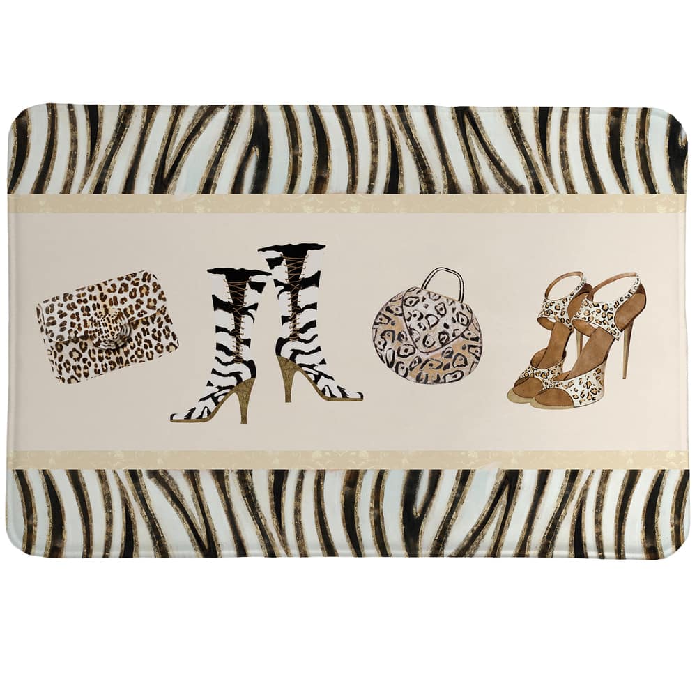 Animal Print Couture Memory Foam Rug