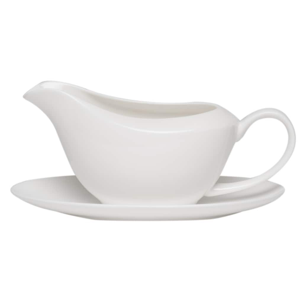 Red Vanilla Gravy Boat with Tray
