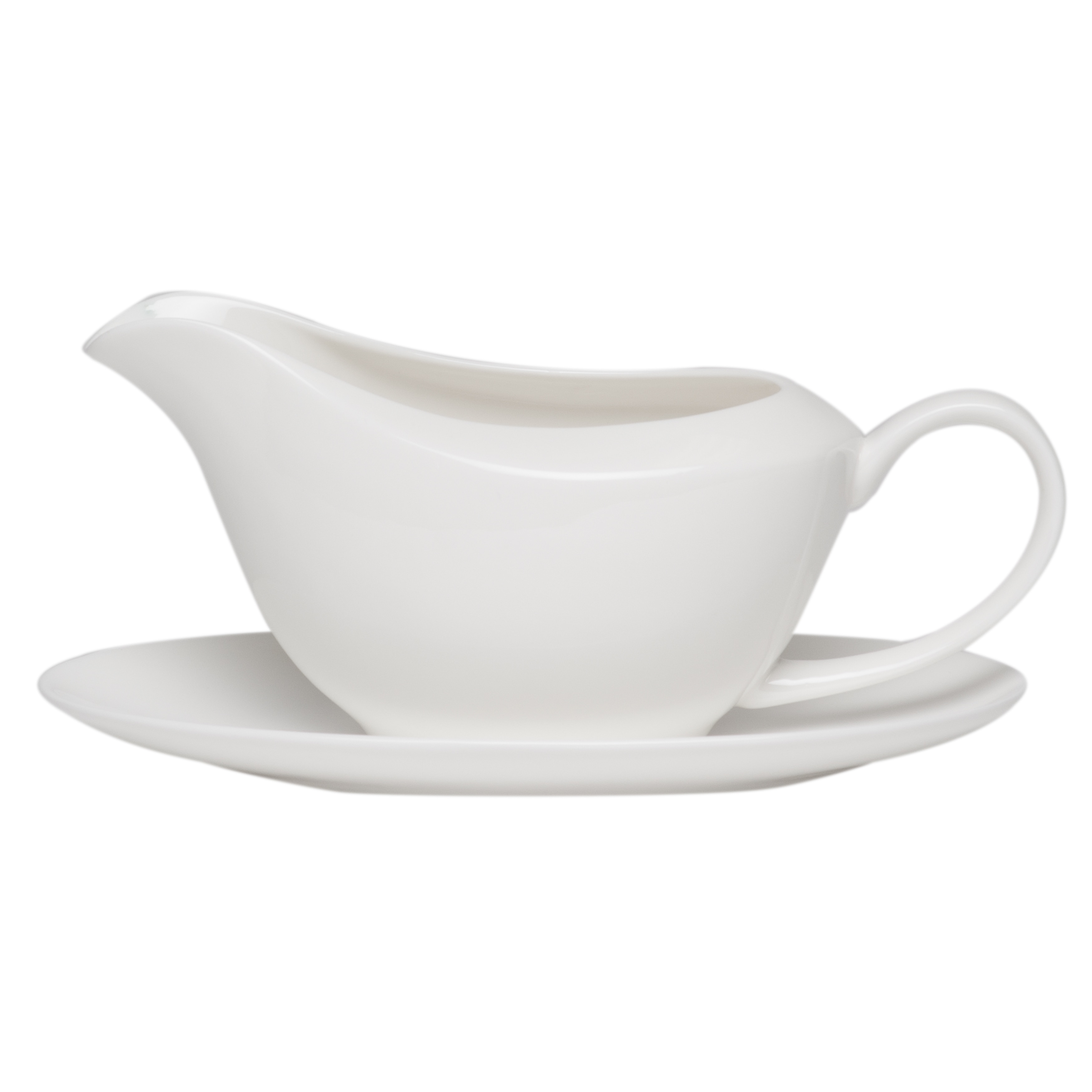 Red Vanilla Gravy Boat with Tray
