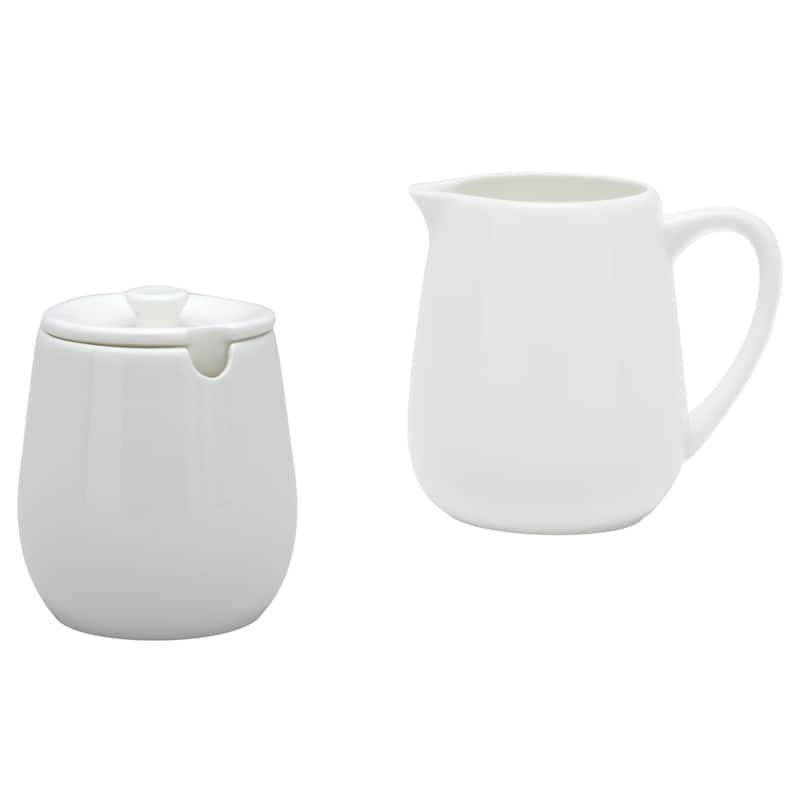 Red Vanilla Sugar and Creamer Set