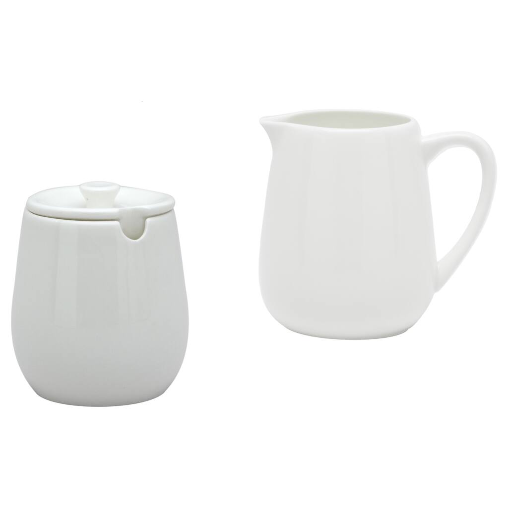 Red Vanilla Sugar and Creamer Set