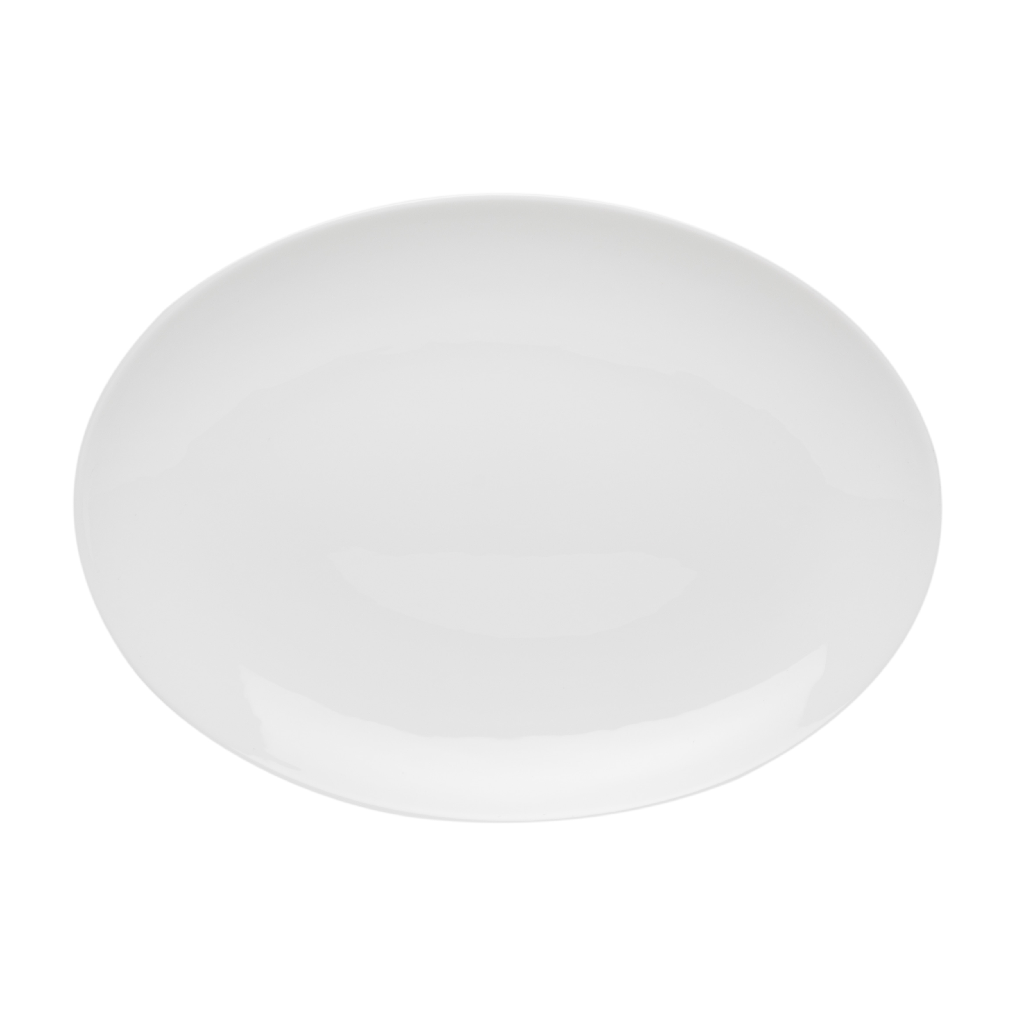 Red Vanilla Coupe Oval Platters (Set of 2)