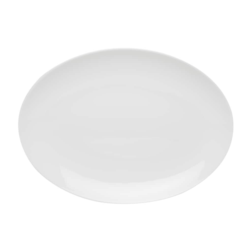 Red Vanilla Coupe Oval Platters (Set of 2)