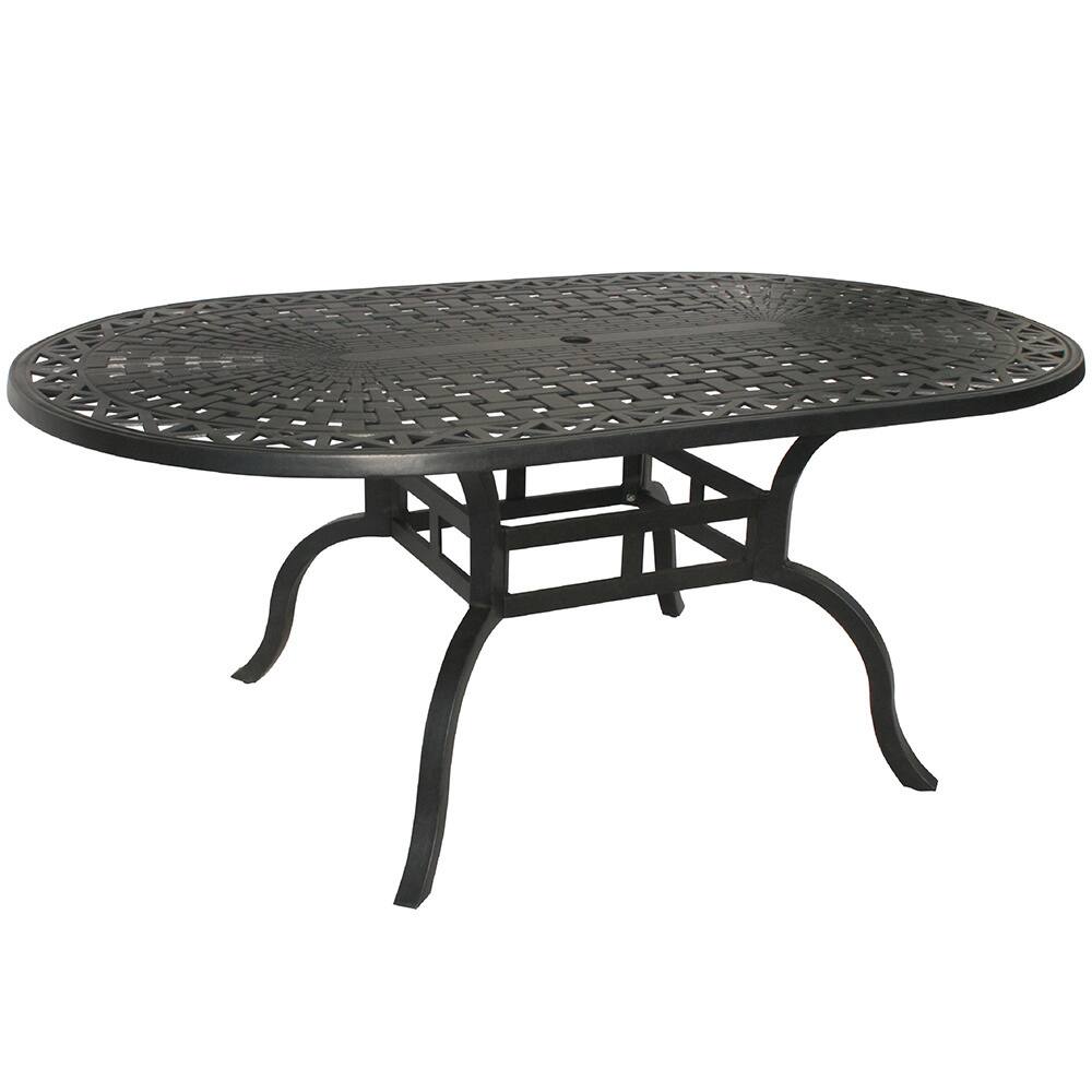 Buckingham Cast Aluminum Oval Dining Table