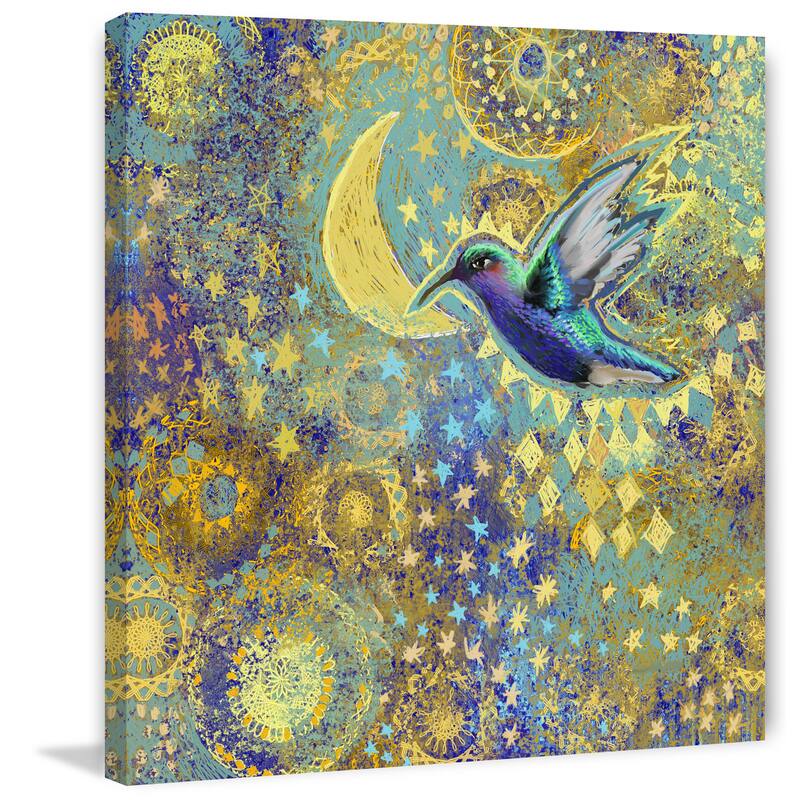 Marmont Hill - Hummingbird 2 Painting Print on Canvas - Multi-Color