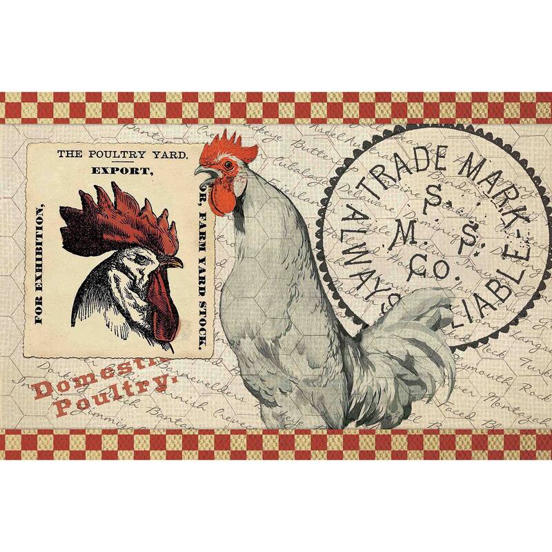 Marmont Hill 'The Poultry Yard' Painting Print on Canvas - Multi-Color