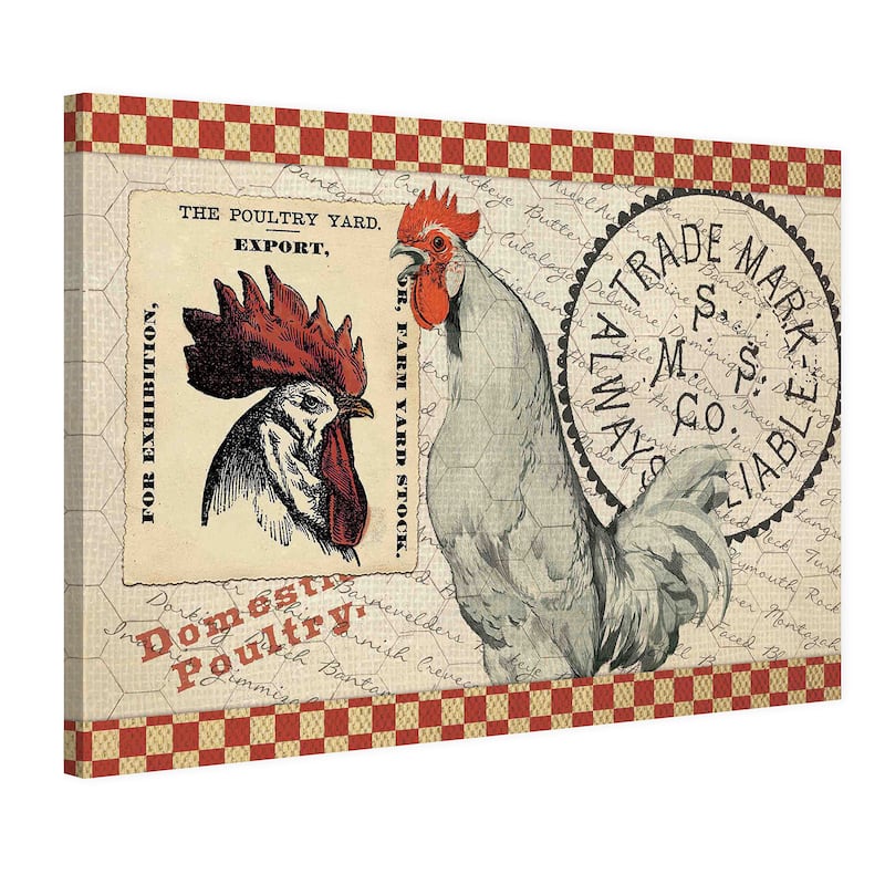 Marmont Hill 'The Poultry Yard' Painting Print on Canvas - Multi-Color