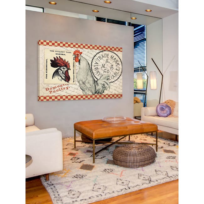 Marmont Hill 'The Poultry Yard' Painting Print on Canvas - Multi-Color