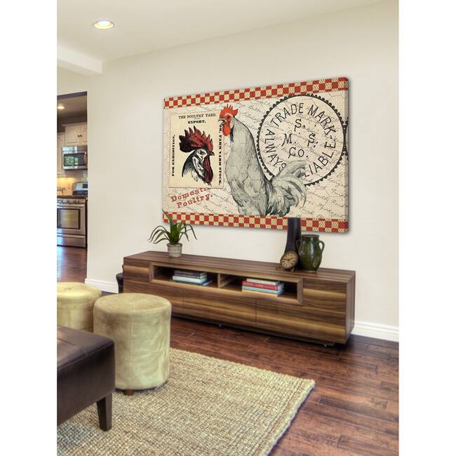 Marmont Hill 'The Poultry Yard' Painting Print on Canvas - Multi-Color
