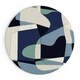 preview thumbnail 20 of 28, Hand Tufted Hampshire Wool Area Rug Blue - Round - 4' x 4'