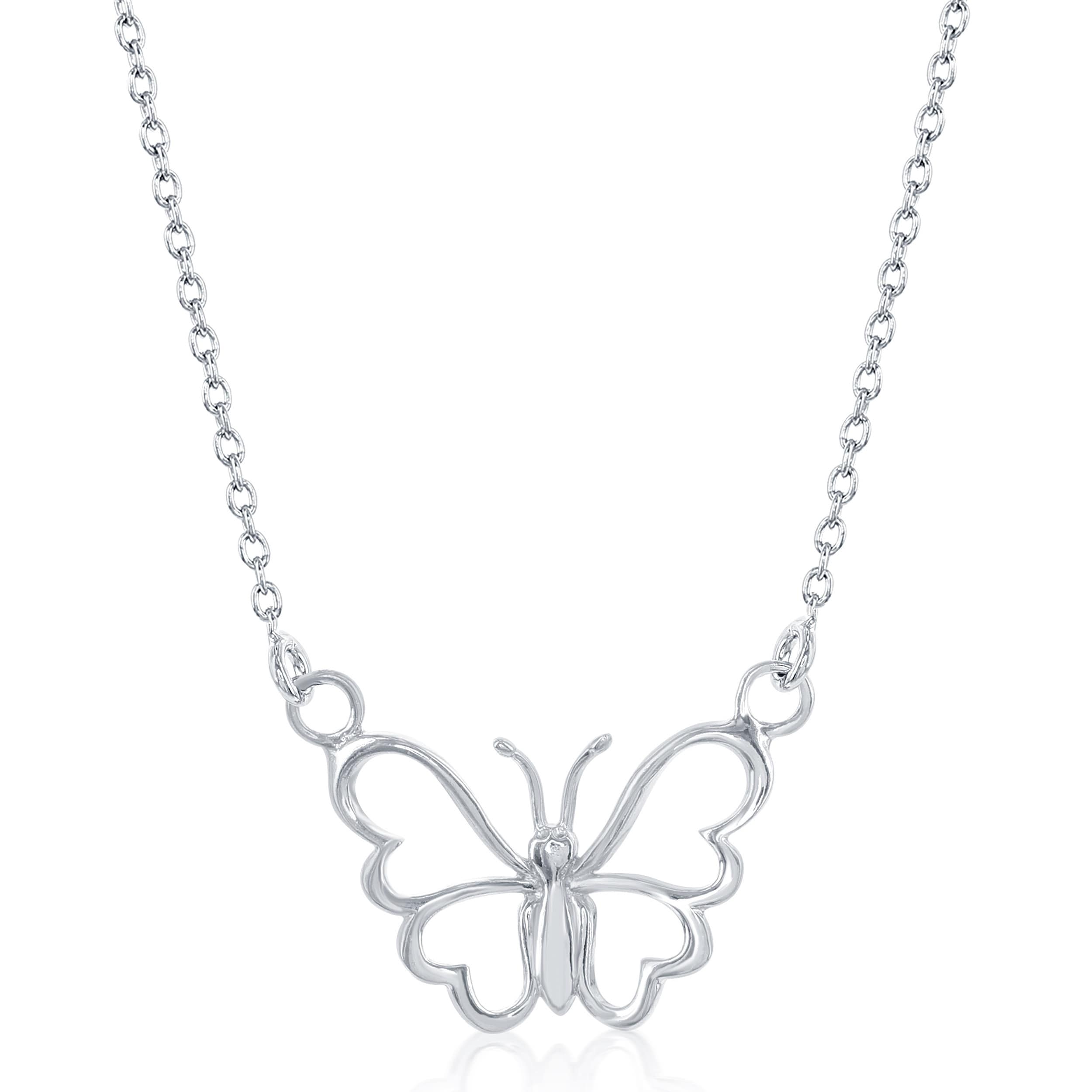 Sterling Silver Butterfly Necklace