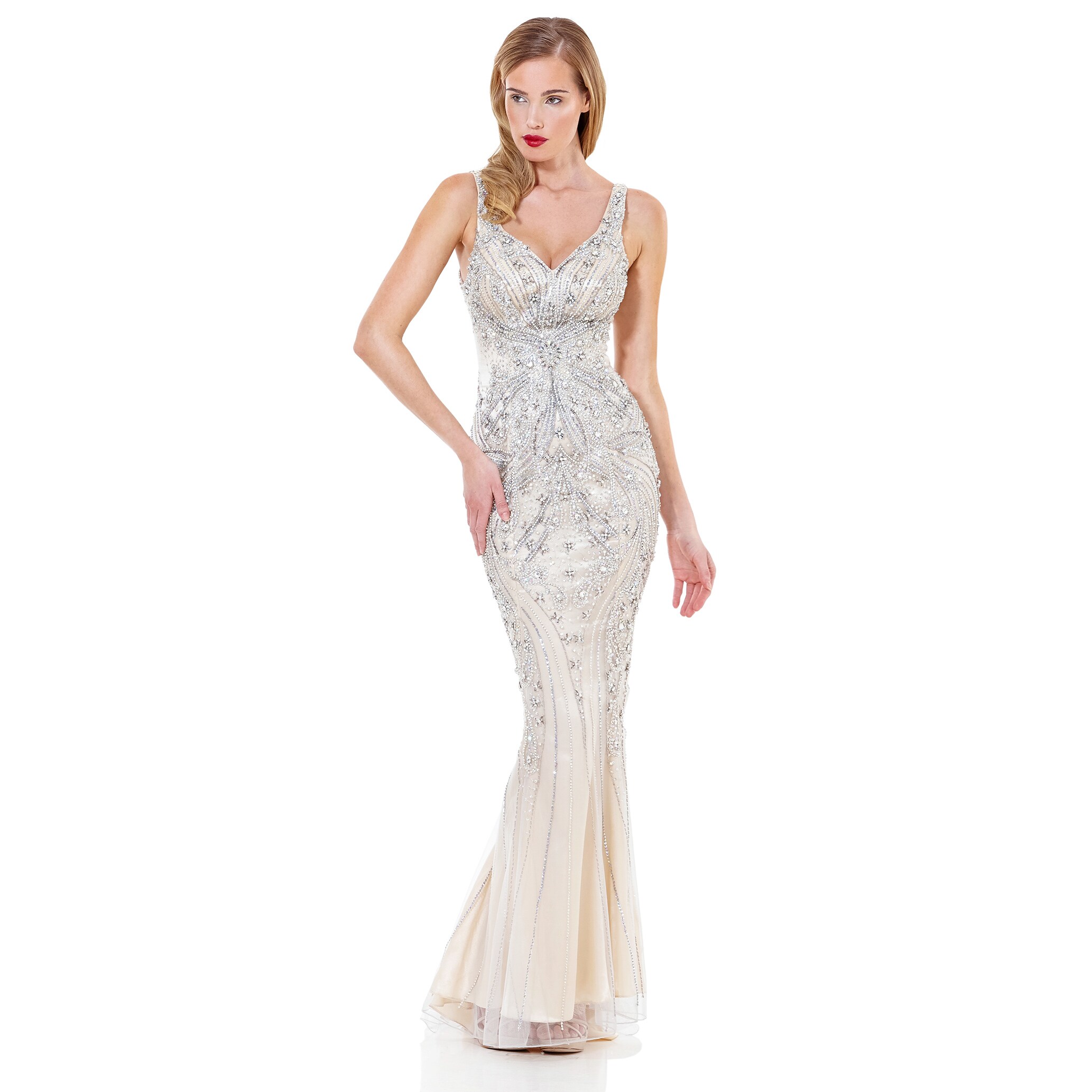 Shop Terani Couture Crystal Embellished Wedding Dress Free