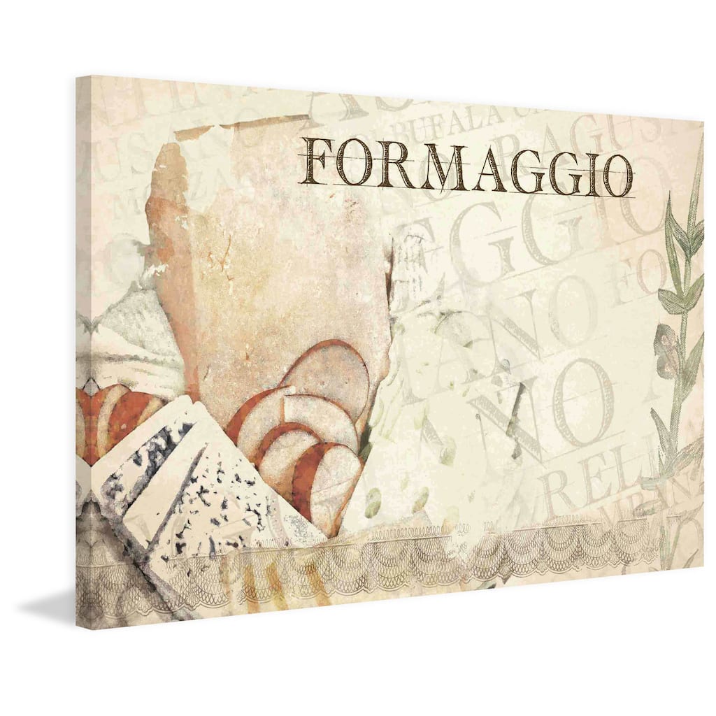 Marmont Hill - 'Cheese' Painting Print on Canvas - Multi-Color