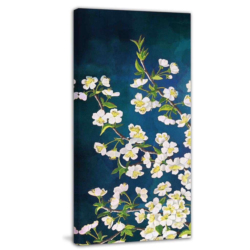 Marmont Hill - 'White in Blue' Painting Print on Canvas - Multi-Color