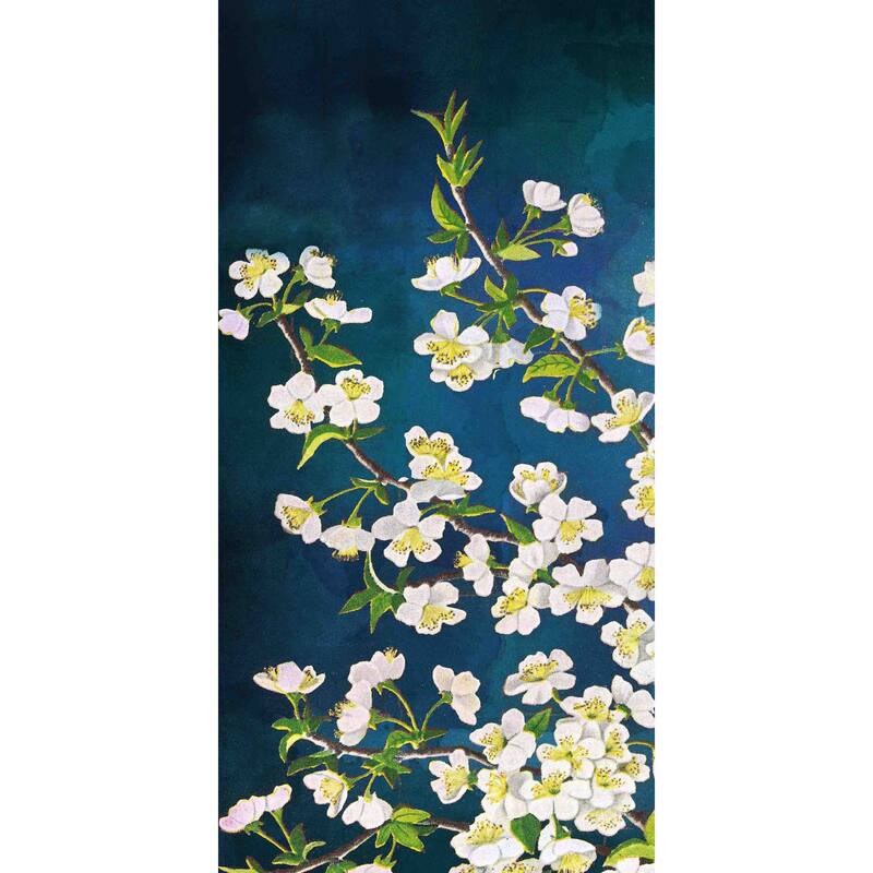 Marmont Hill - 'White in Blue' Painting Print on Canvas - Multi-Color - 12 x 24
