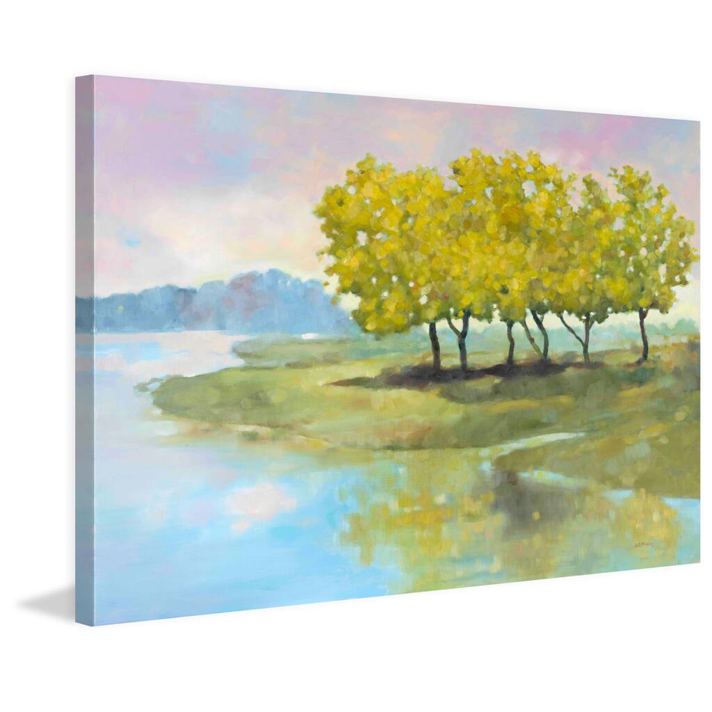 Marmont Hill - 'Lyndhurst Water I' by Michael Woodward Painting Print on Canvas - Multi-Color