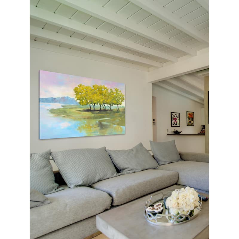 Marmont Hill - 'Lyndhurst Water I' by Michael Woodward Painting Print on Canvas - Multi-Color