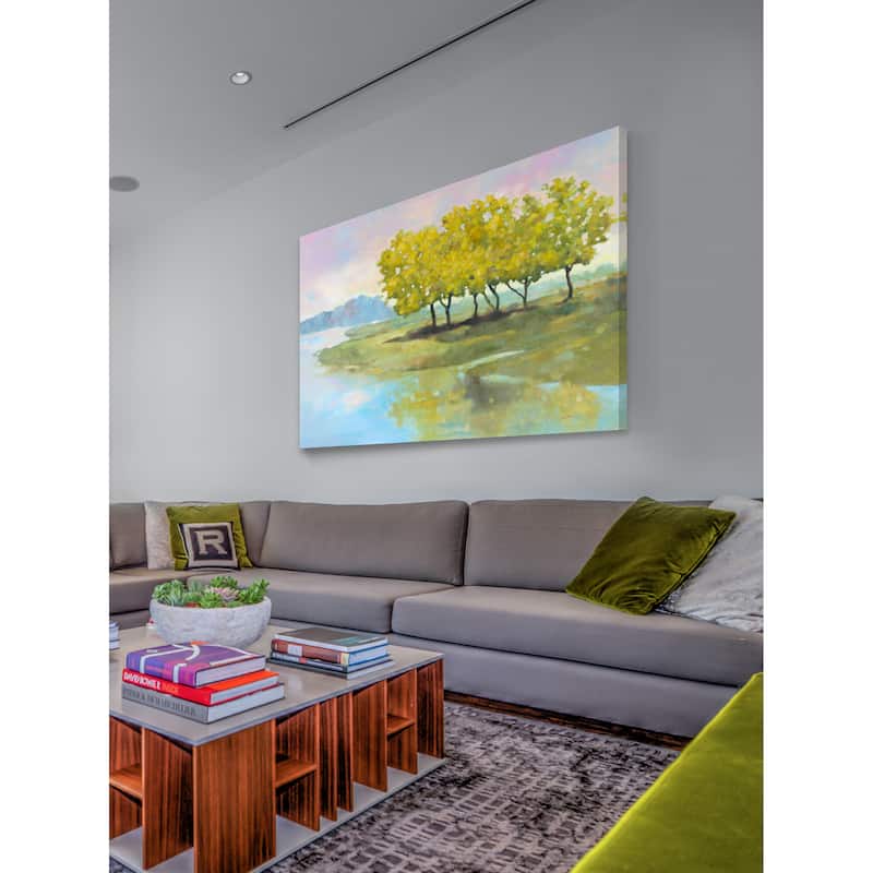 Marmont Hill - 'Lyndhurst Water I' by Michael Woodward Painting Print on Canvas - Multi-Color