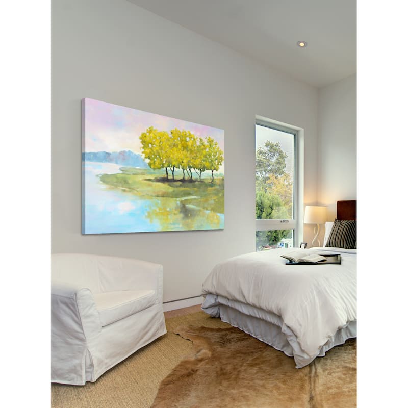 Marmont Hill - 'Lyndhurst Water I' by Michael Woodward Painting Print on Canvas - Multi-Color