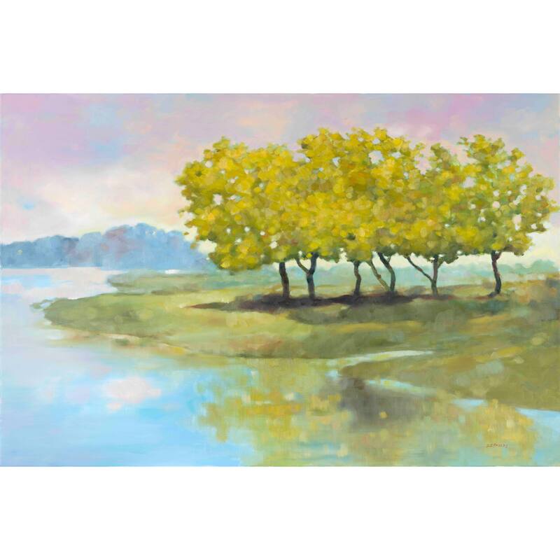 Marmont Hill - 'Lyndhurst Water I' by Michael Woodward Painting Print on Canvas - Multi-Color