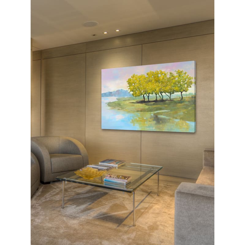 Marmont Hill - 'Lyndhurst Water I' by Michael Woodward Painting Print on Canvas - Multi-Color